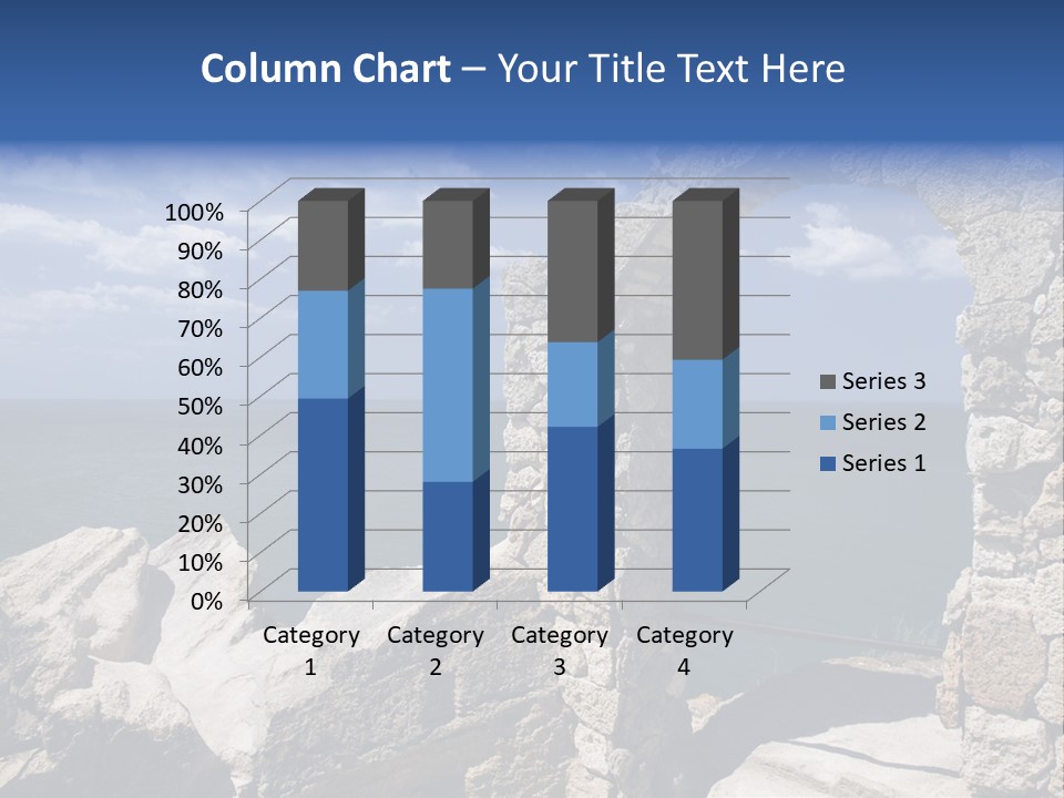 Stone Arch At Cape Kaliakra, Bulgaria PowerPoint Template
