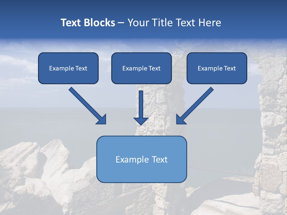 Stone Arch At Cape Kaliakra, Bulgaria PowerPoint Template