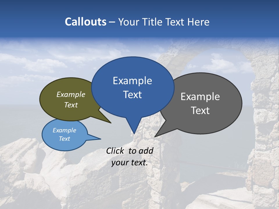 Stone Arch At Cape Kaliakra, Bulgaria PowerPoint Template