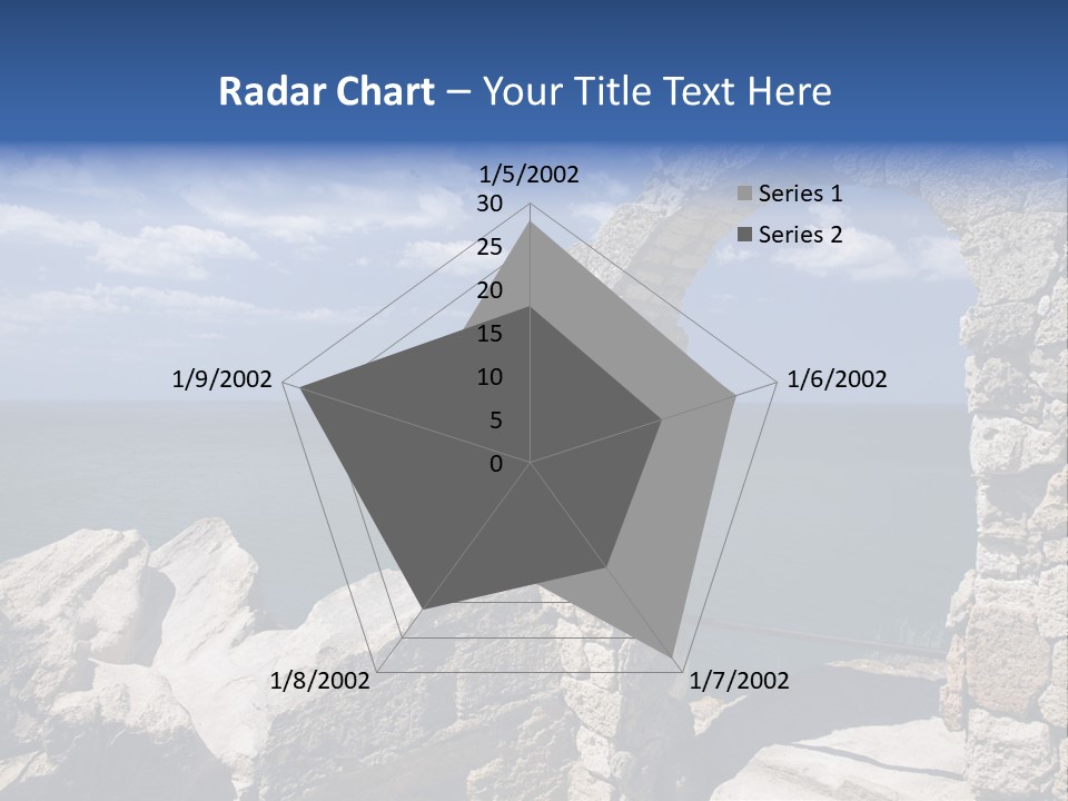 Stone Arch At Cape Kaliakra, Bulgaria PowerPoint Template