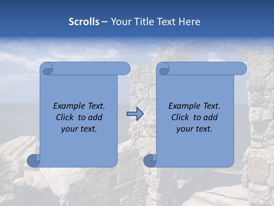 Stone Arch At Cape Kaliakra, Bulgaria PowerPoint Template