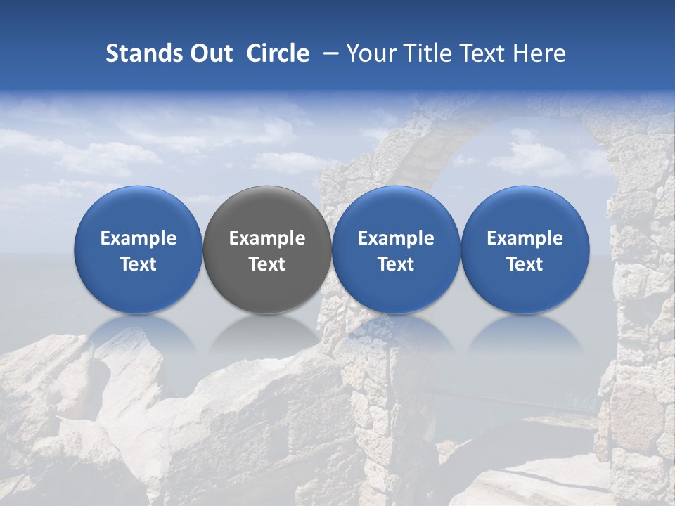 Stone Arch At Cape Kaliakra, Bulgaria PowerPoint Template