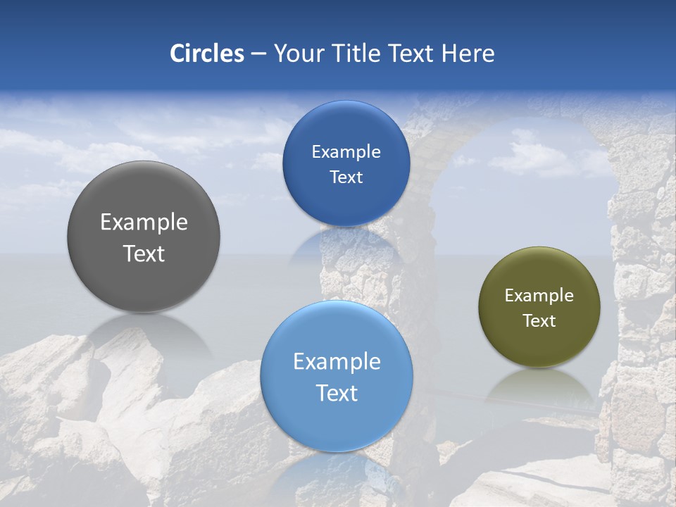Stone Arch At Cape Kaliakra, Bulgaria PowerPoint Template