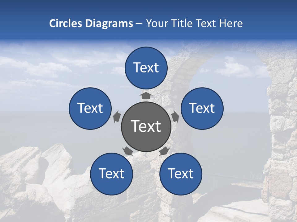 Stone Arch At Cape Kaliakra, Bulgaria PowerPoint Template
