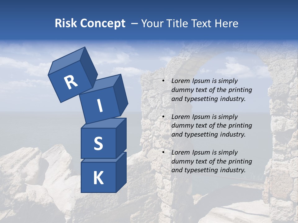 Stone Arch At Cape Kaliakra, Bulgaria PowerPoint Template