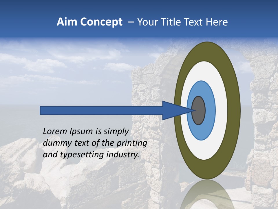 Stone Arch At Cape Kaliakra, Bulgaria PowerPoint Template