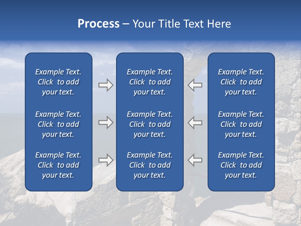 Stone Arch At Cape Kaliakra, Bulgaria PowerPoint Template