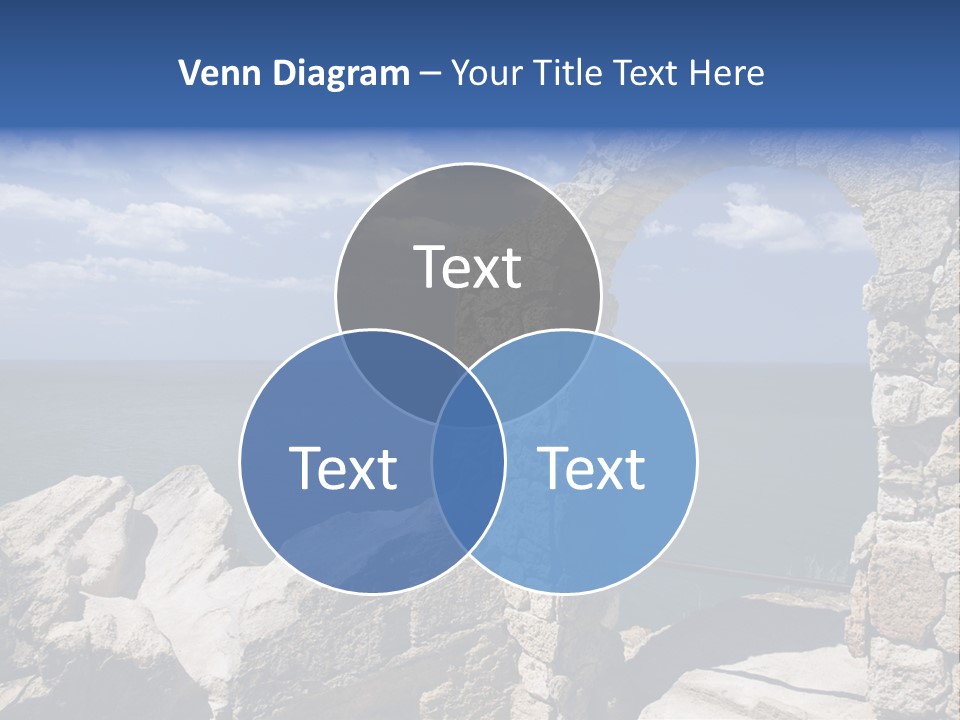 Stone Arch At Cape Kaliakra, Bulgaria PowerPoint Template