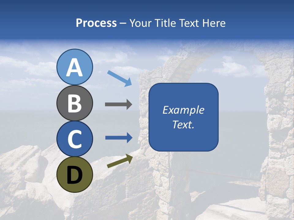 Stone Arch At Cape Kaliakra, Bulgaria PowerPoint Template
