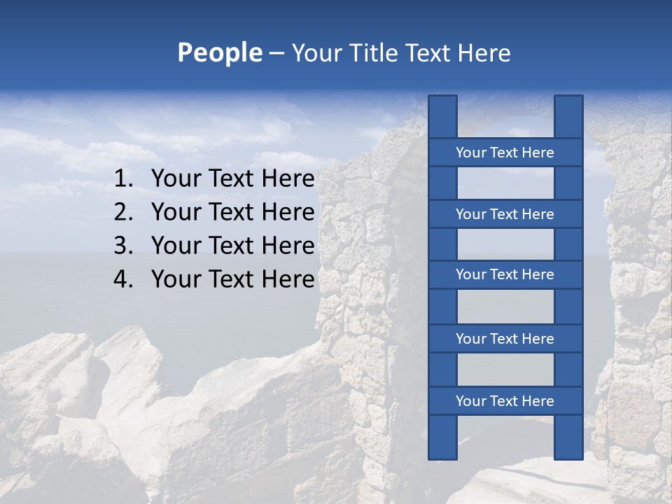 Stone Arch At Cape Kaliakra, Bulgaria PowerPoint Template