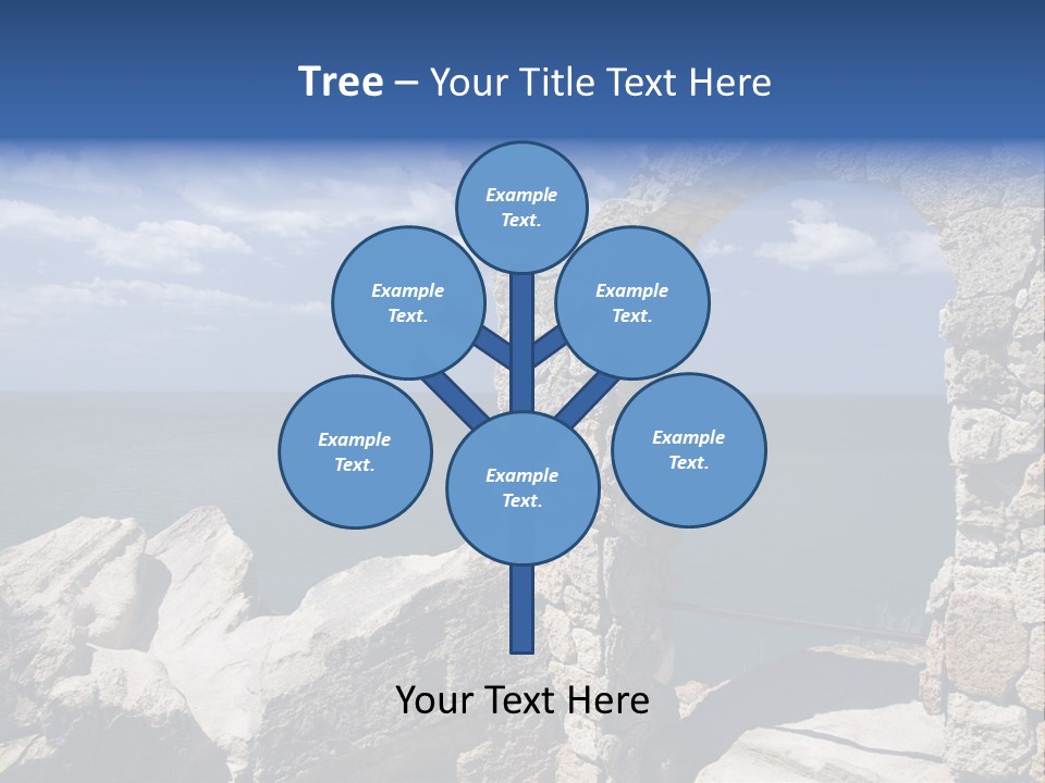 Stone Arch At Cape Kaliakra, Bulgaria PowerPoint Template