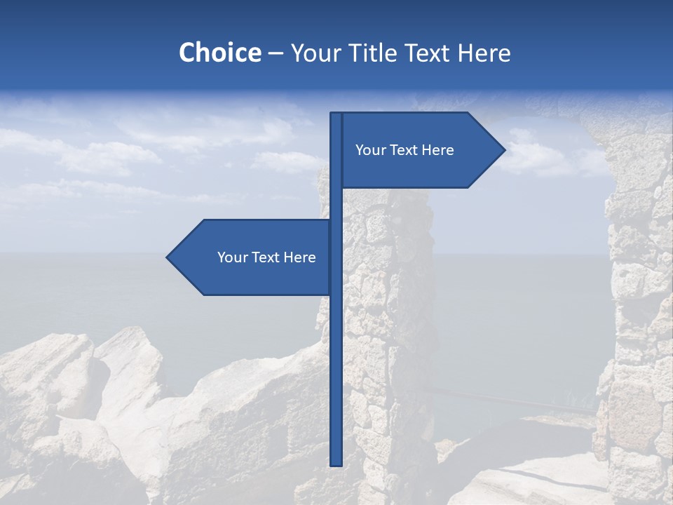 Stone Arch At Cape Kaliakra, Bulgaria PowerPoint Template