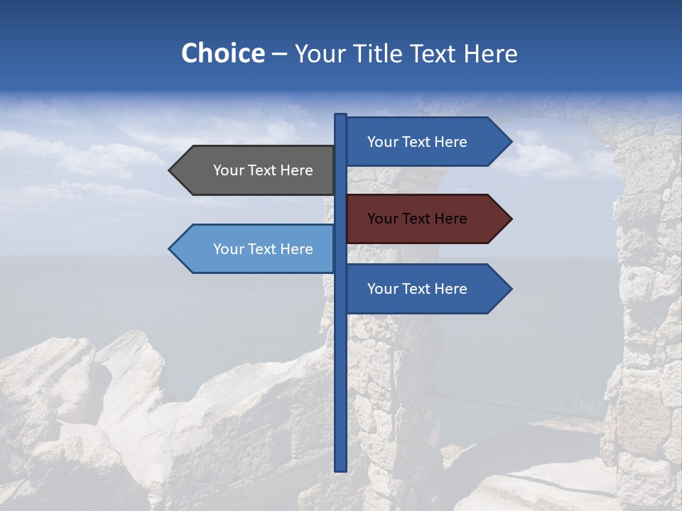 Stone Arch At Cape Kaliakra, Bulgaria PowerPoint Template
