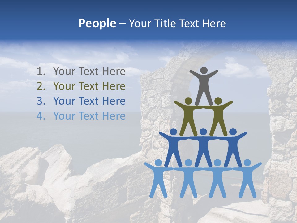 Stone Arch At Cape Kaliakra, Bulgaria PowerPoint Template