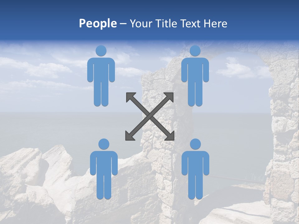 Stone Arch At Cape Kaliakra, Bulgaria PowerPoint Template