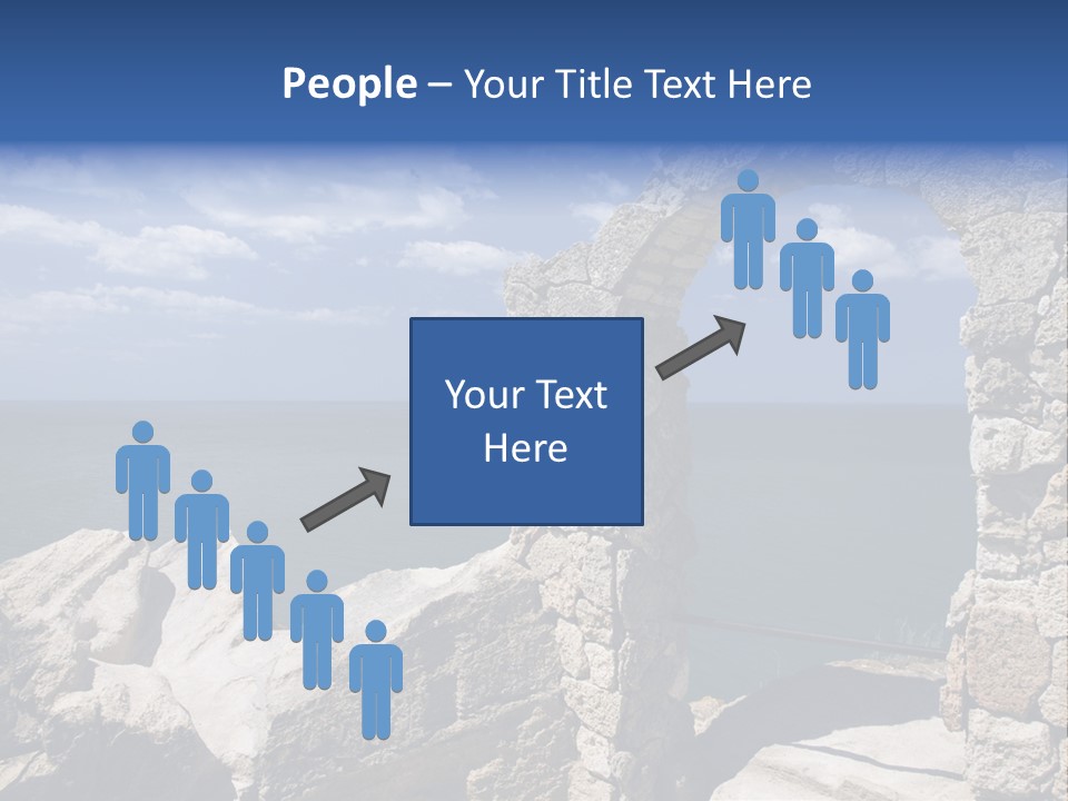 Stone Arch At Cape Kaliakra, Bulgaria PowerPoint Template