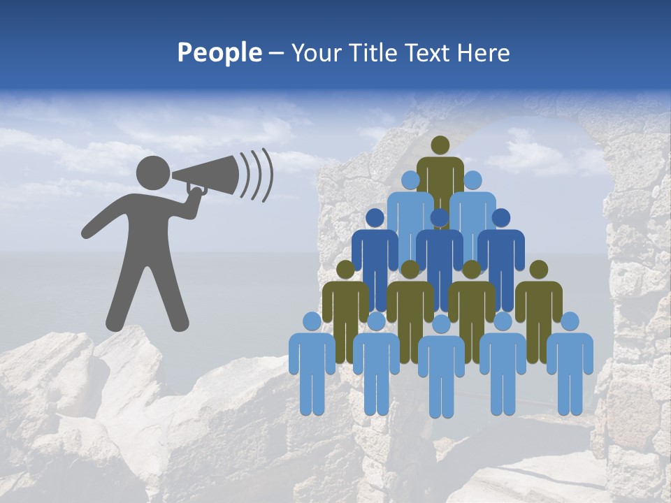 Stone Arch At Cape Kaliakra, Bulgaria PowerPoint Template