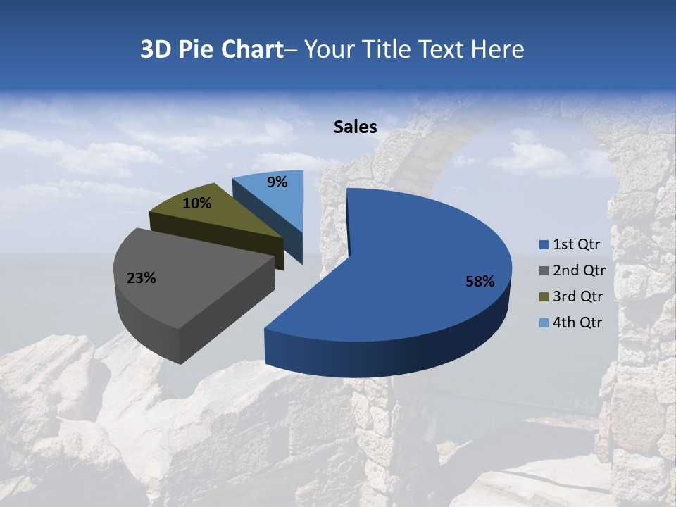 Stone Arch At Cape Kaliakra, Bulgaria PowerPoint Template