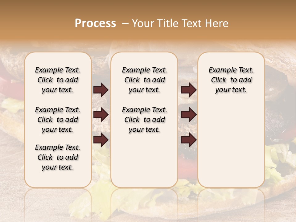 Portobello Sandwich With Grilled Onion Lettuce And Tomato PowerPoint Template