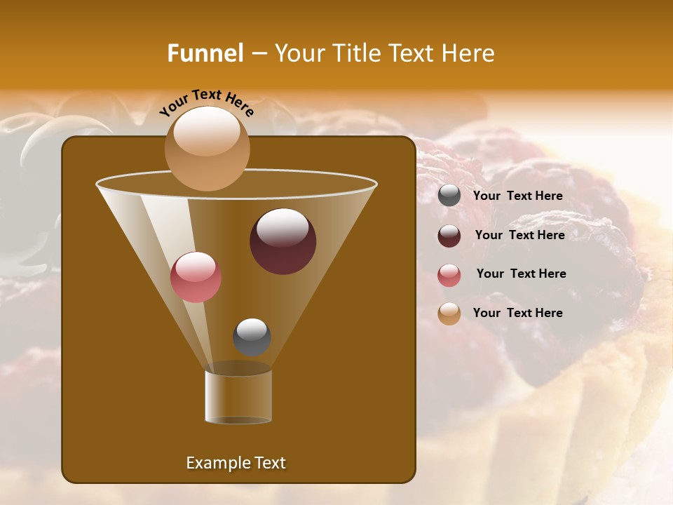 A Fresh Fruitcake With Blueberry Berry PowerPoint Template