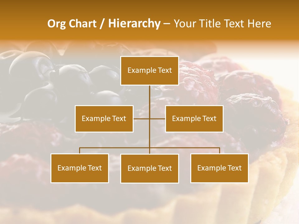 A Fresh Fruitcake With Blueberry Berry PowerPoint Template