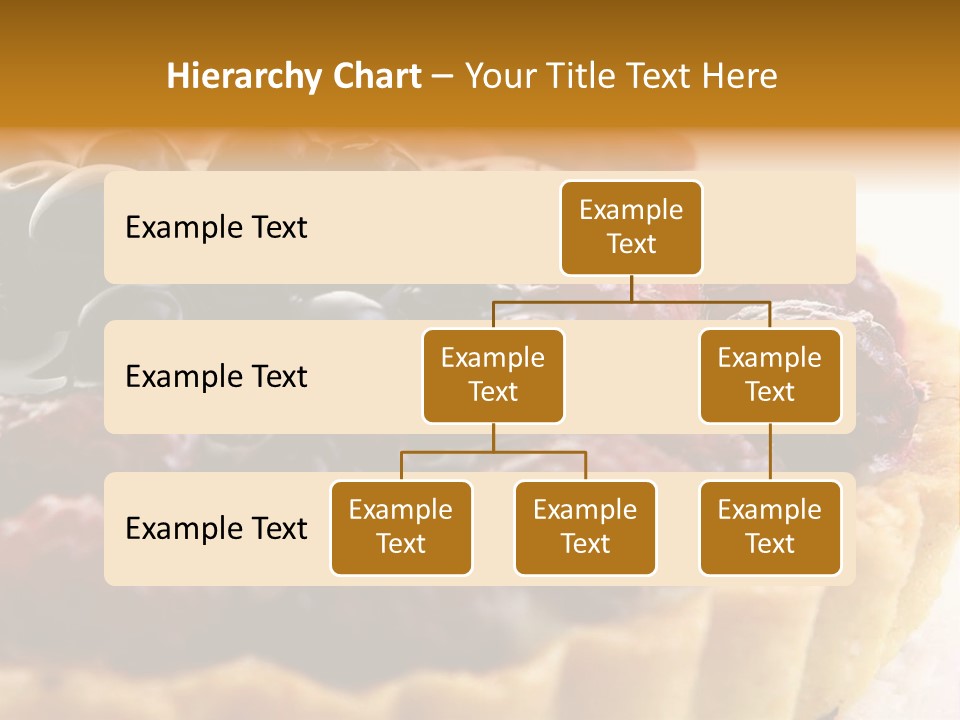 A Fresh Fruitcake With Blueberry Berry PowerPoint Template