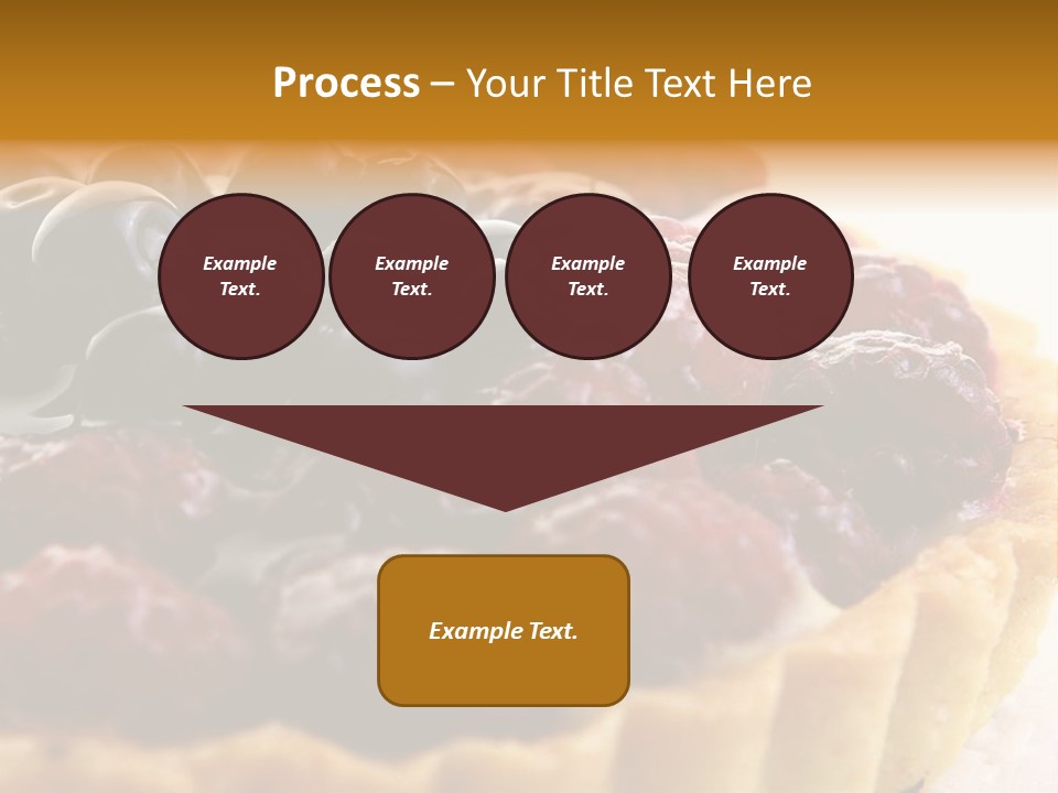 A Fresh Fruitcake With Blueberry Berry PowerPoint Template