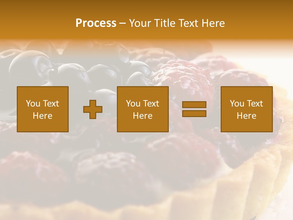 A Fresh Fruitcake With Blueberry Berry PowerPoint Template