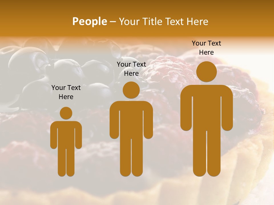 A Fresh Fruitcake With Blueberry Berry PowerPoint Template