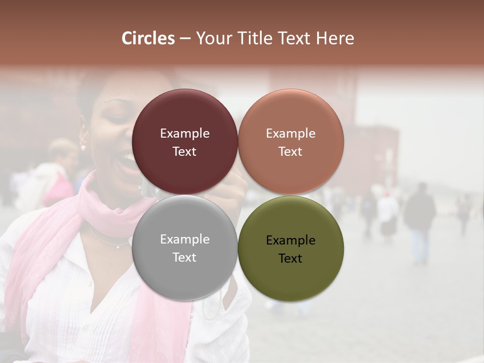 A Woman Taking A Picture With A Camera PowerPoint Template