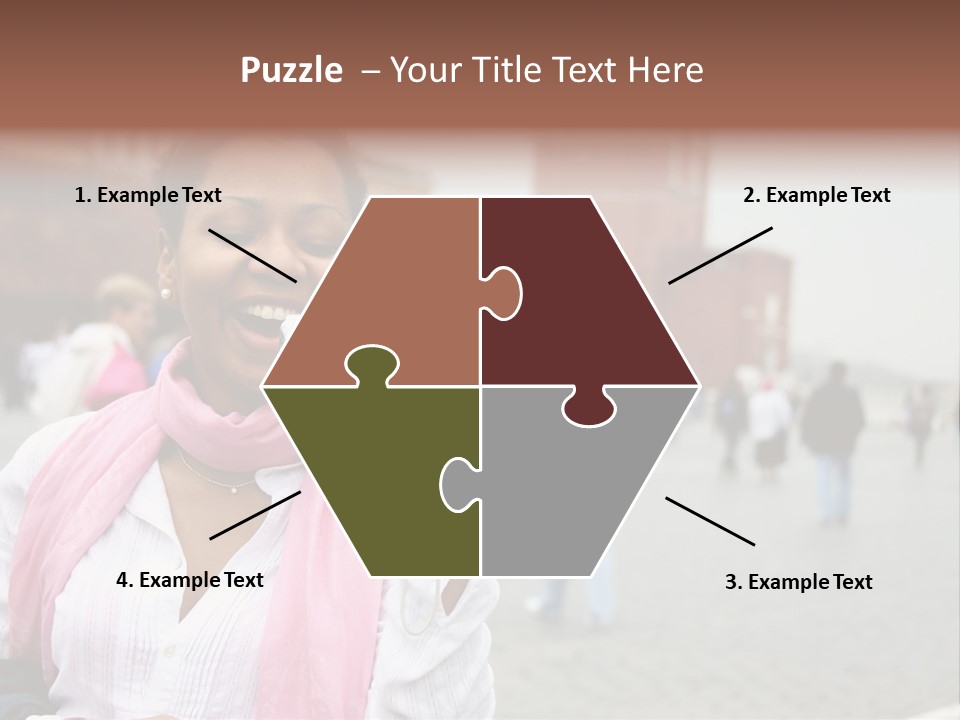 A Woman Taking A Picture With A Camera PowerPoint Template