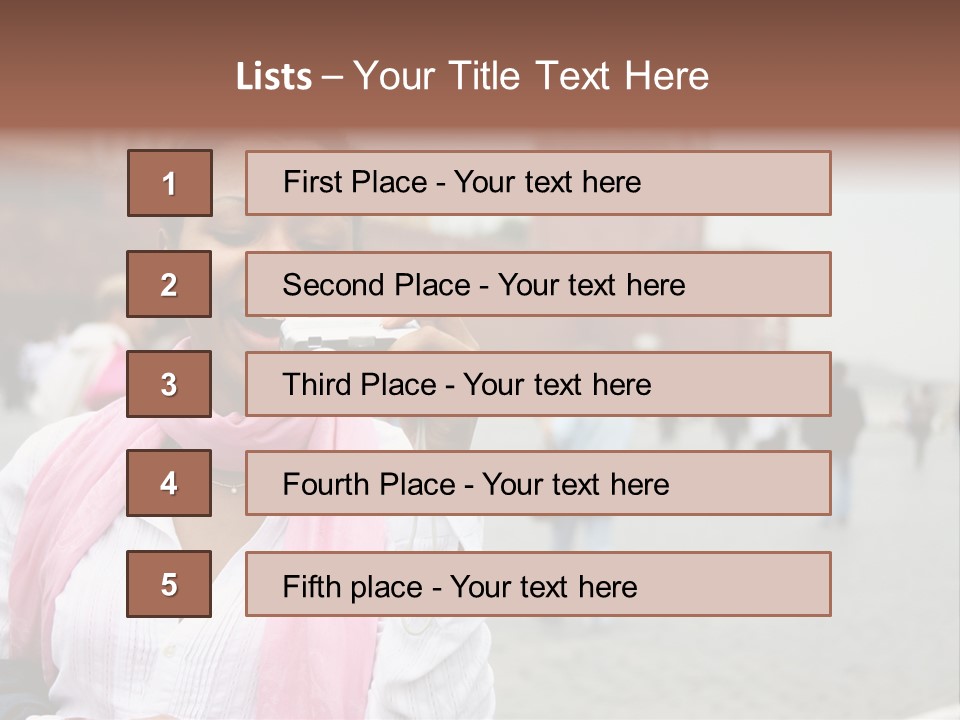 A Woman Taking A Picture With A Camera PowerPoint Template