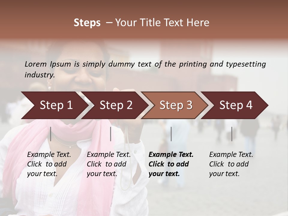 A Woman Taking A Picture With A Camera PowerPoint Template