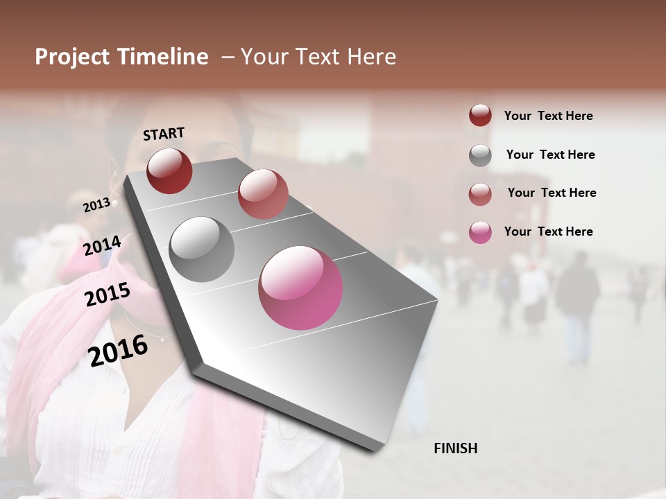 A Woman Taking A Picture With A Camera PowerPoint Template