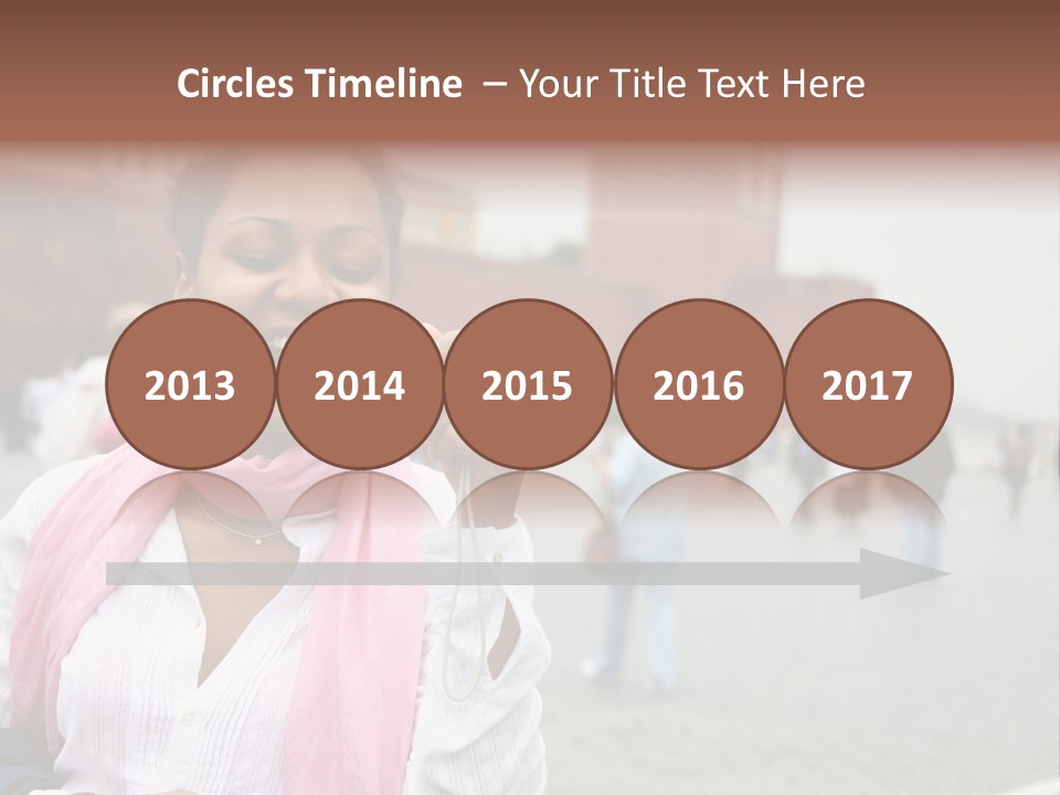 A Woman Taking A Picture With A Camera PowerPoint Template