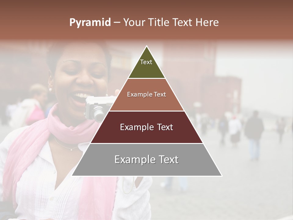 A Woman Taking A Picture With A Camera PowerPoint Template