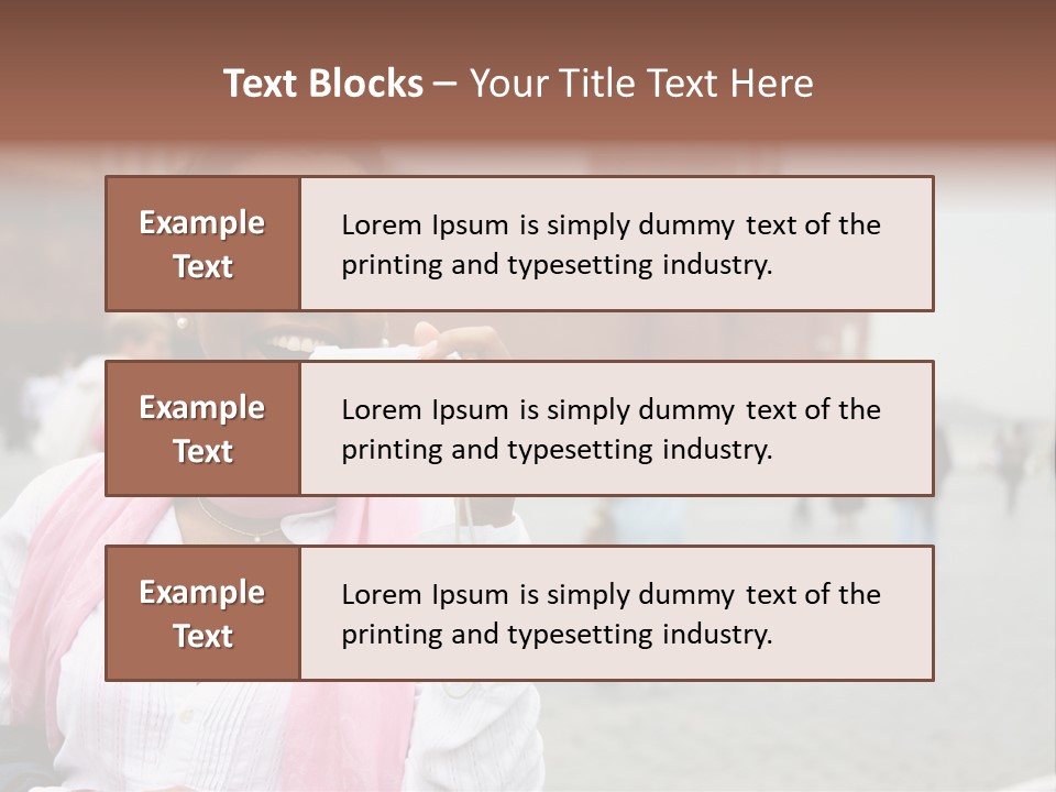 A Woman Taking A Picture With A Camera PowerPoint Template