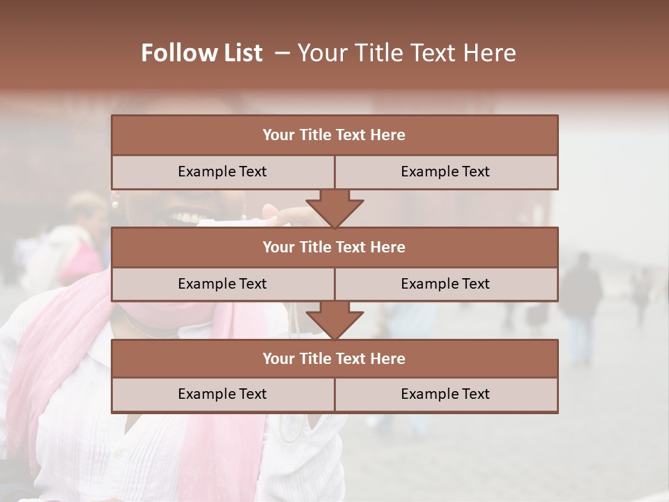 A Woman Taking A Picture With A Camera PowerPoint Template