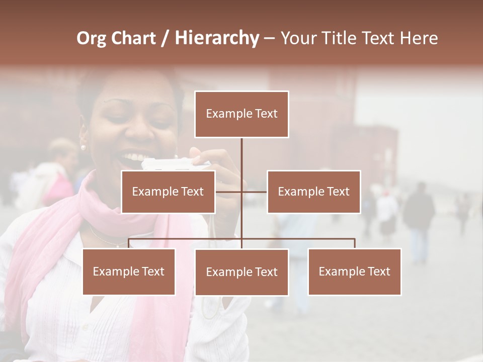 A Woman Taking A Picture With A Camera PowerPoint Template