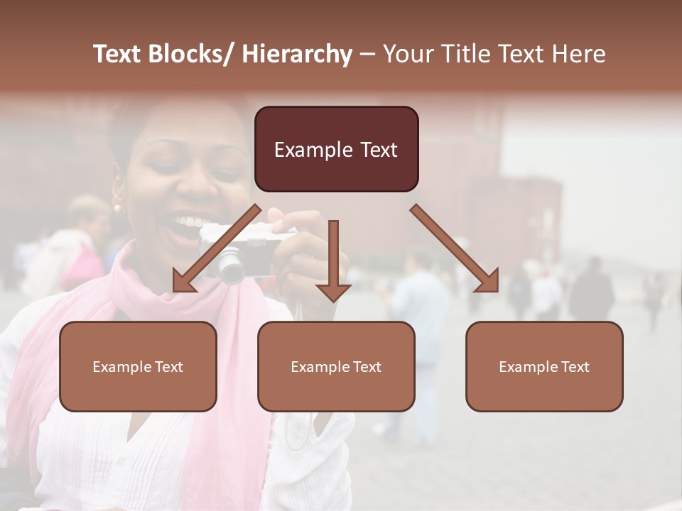 A Woman Taking A Picture With A Camera PowerPoint Template