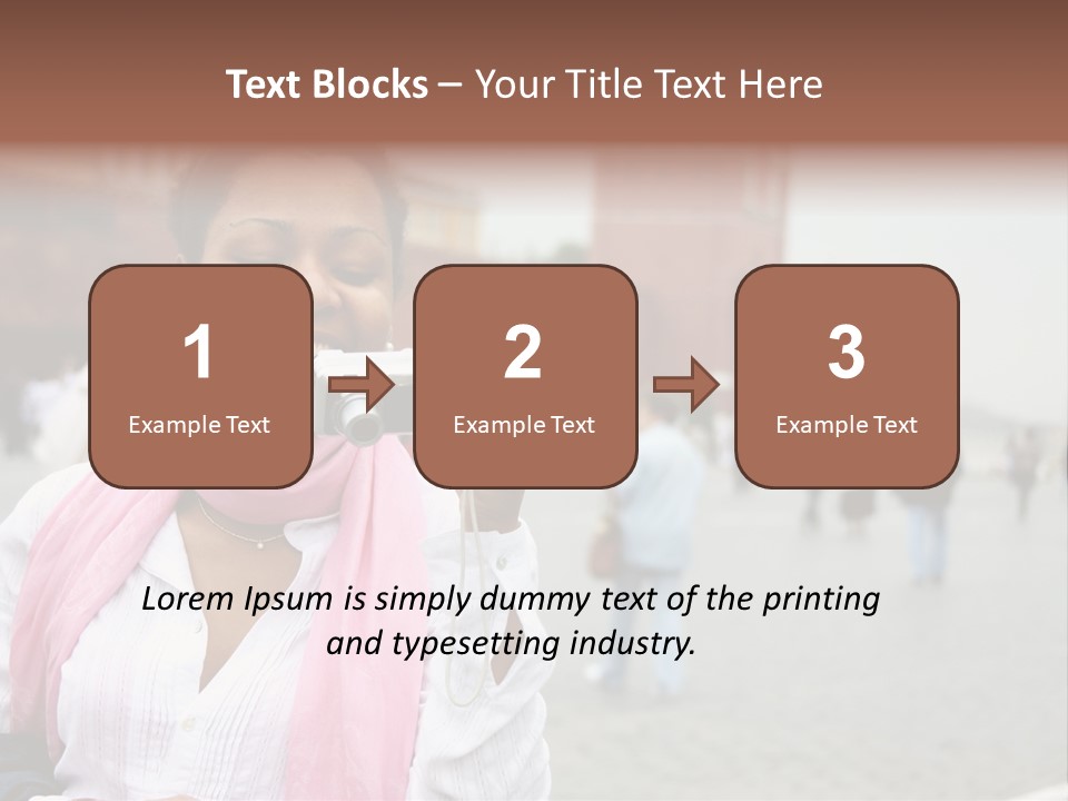 A Woman Taking A Picture With A Camera PowerPoint Template