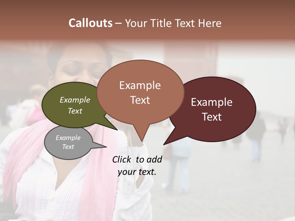 A Woman Taking A Picture With A Camera PowerPoint Template