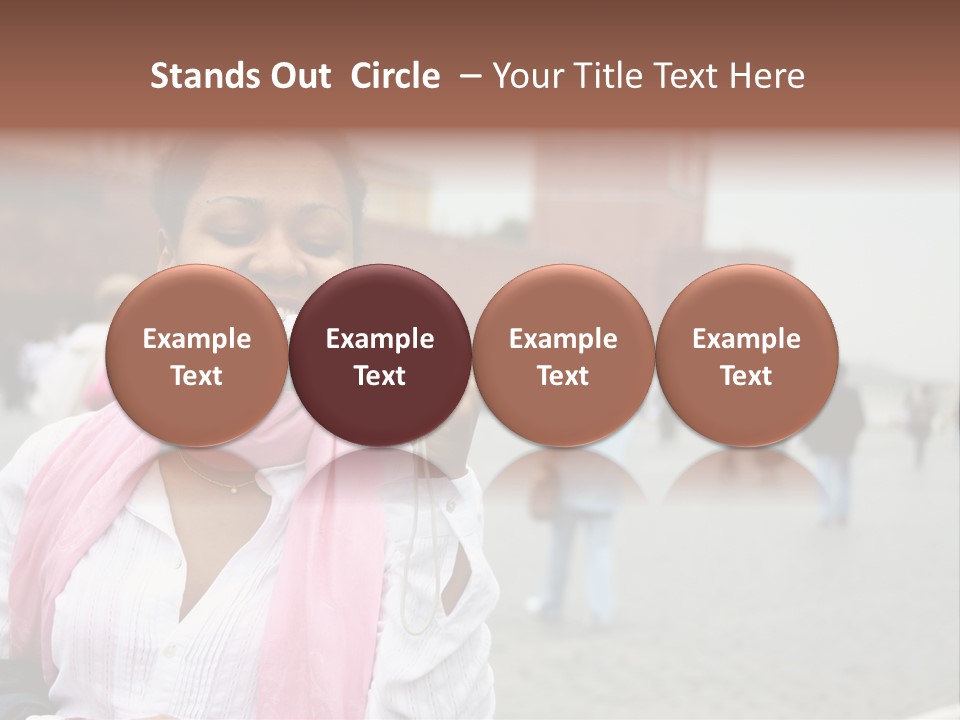 A Woman Taking A Picture With A Camera PowerPoint Template