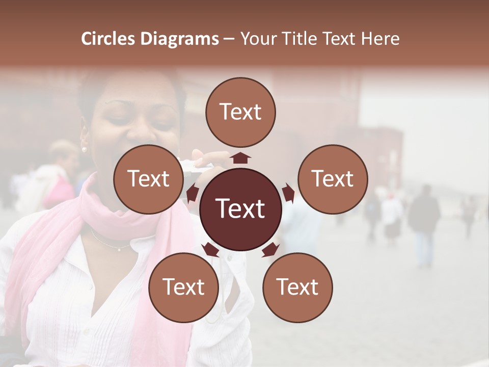 A Woman Taking A Picture With A Camera PowerPoint Template