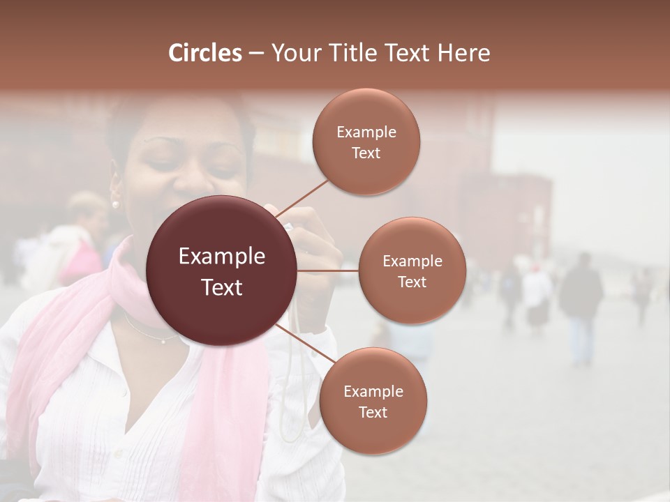 A Woman Taking A Picture With A Camera PowerPoint Template