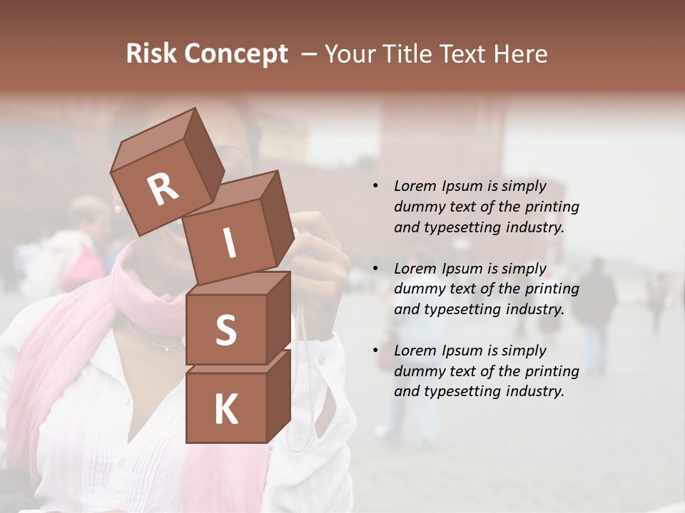 A Woman Taking A Picture With A Camera PowerPoint Template