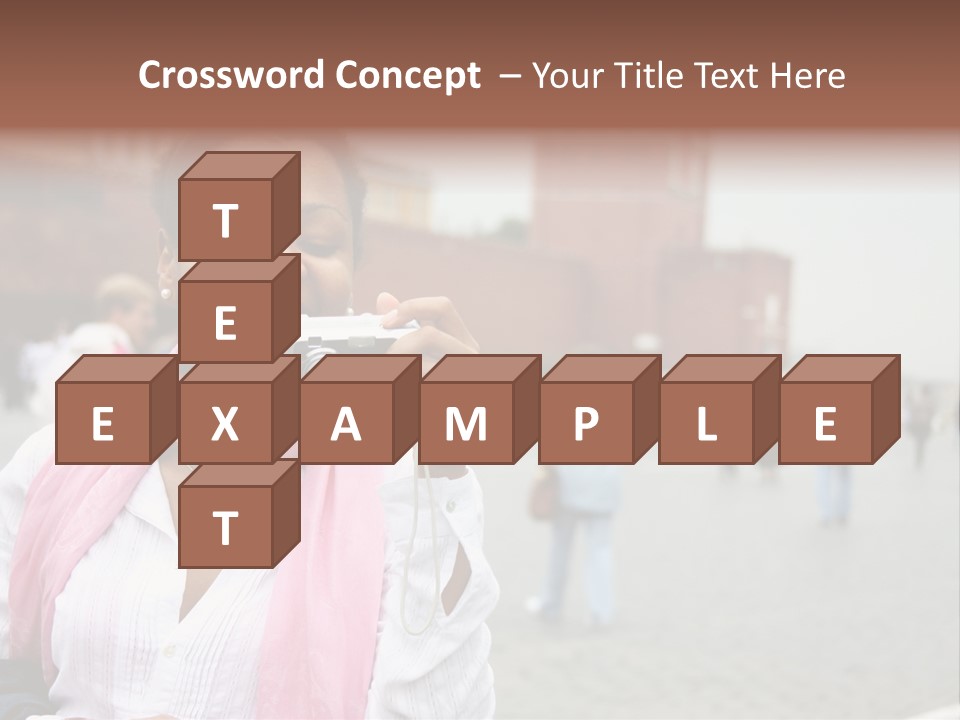 A Woman Taking A Picture With A Camera PowerPoint Template