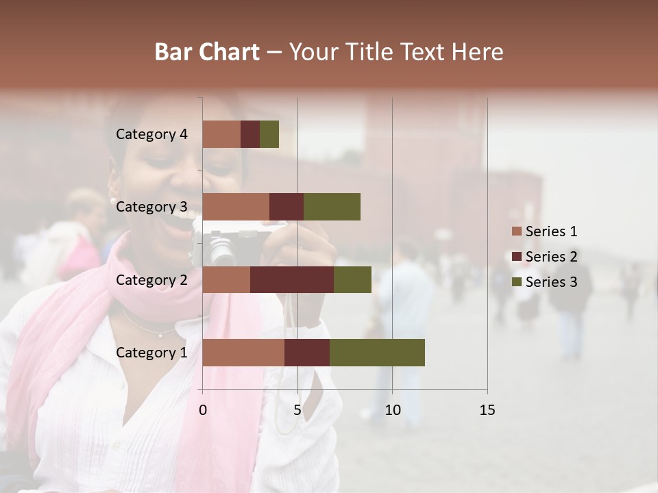 A Woman Taking A Picture With A Camera PowerPoint Template