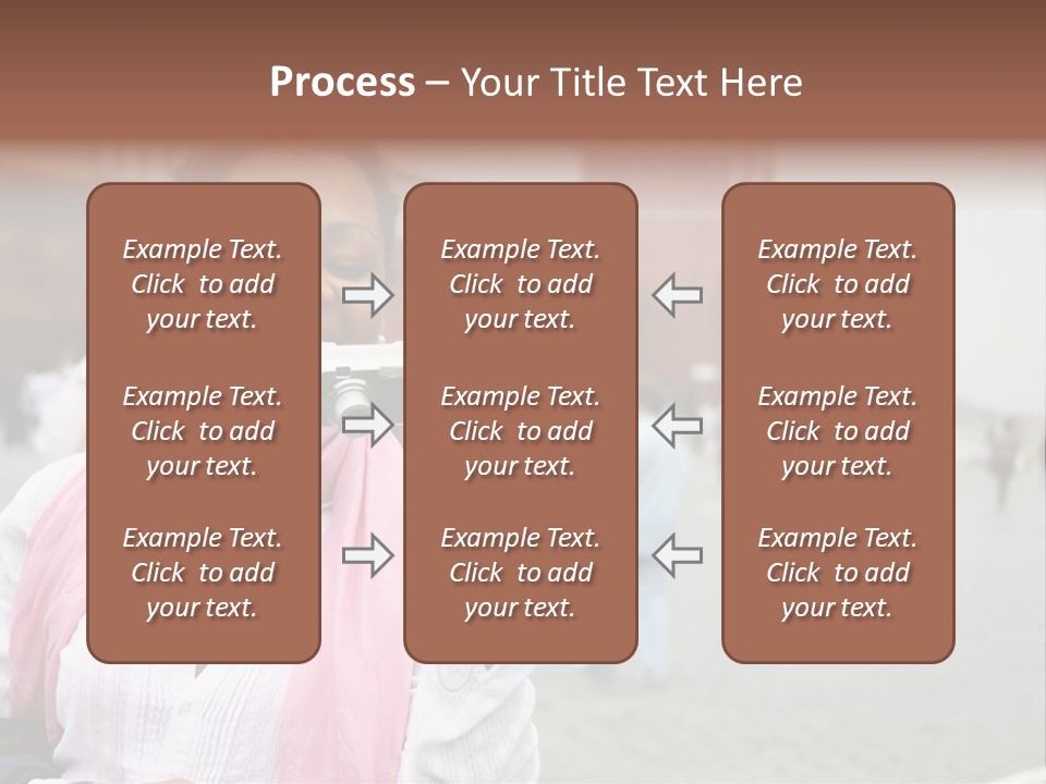 A Woman Taking A Picture With A Camera PowerPoint Template