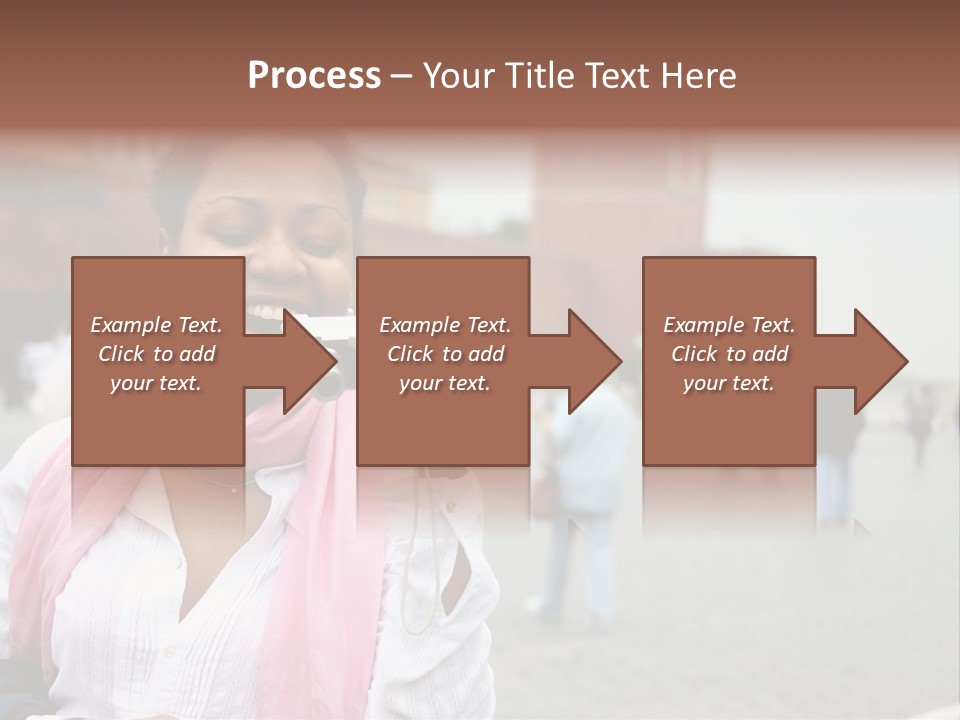 A Woman Taking A Picture With A Camera PowerPoint Template